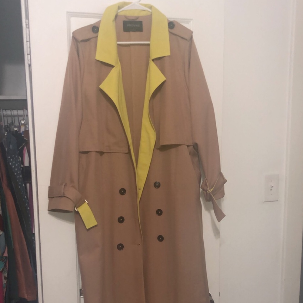 Premme colorblock trench jacket